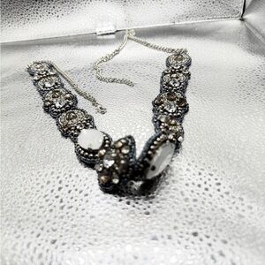 Elegant Silver and White Belt